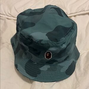 Bape Blue Camo Bucket Hat